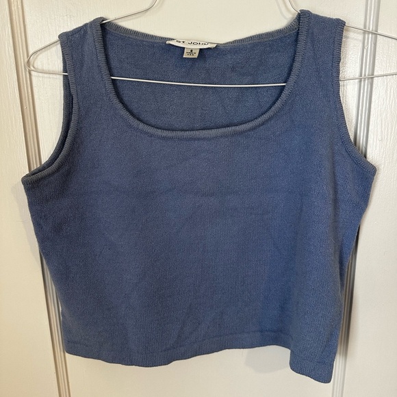 St. John Tops - St. John Elegant Blue Tank Top
